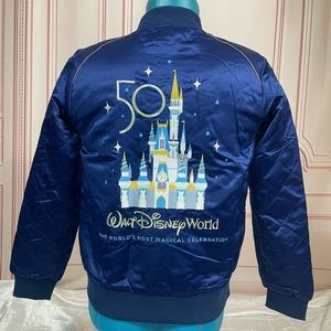 2021 Disney Parks Walt Disney World 50th Anniversary Bomber Jacket sZ  L XL 1X